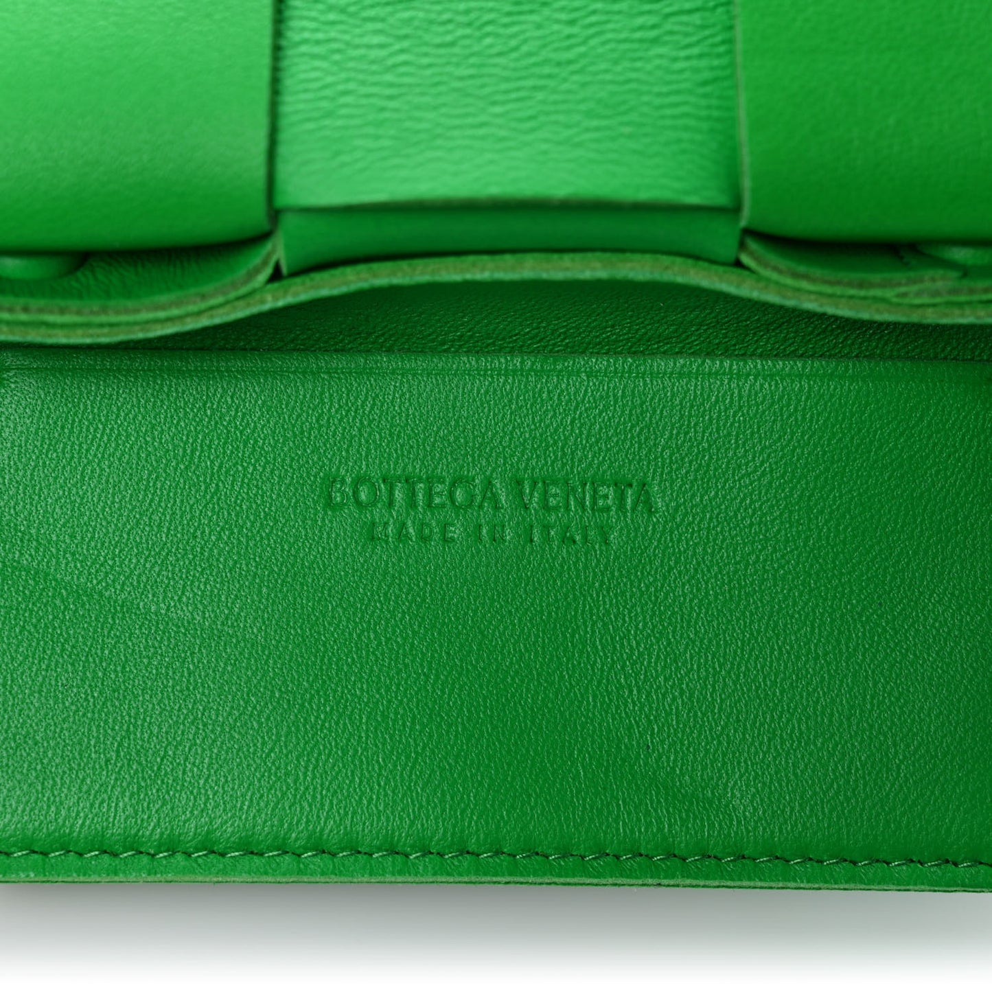 Lambskin Maxi Intrecciato Extra Mini Cassette Crossbody Bag Parakeet