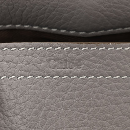 Chloe Grained Calfskin Small Marcie Saddle Bag Cashmere Grey 6 of 10