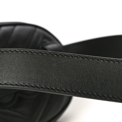 Gucci Calfskin Matelasse GG Marmont Belt Bag 75 30 Black 13 of 16