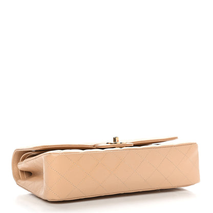 Chanel Caviar Quilted Medium Double Flap Beige Clair 4 of 9