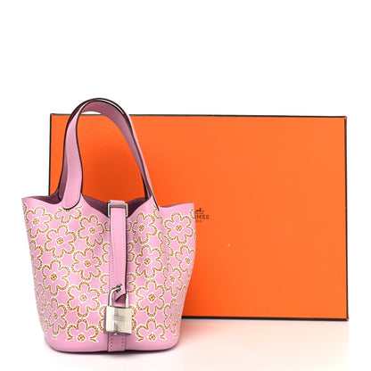 Hermes Swift Micro Lucky Daisy Picotin Lock Mauve Sylvestre 11 of 11