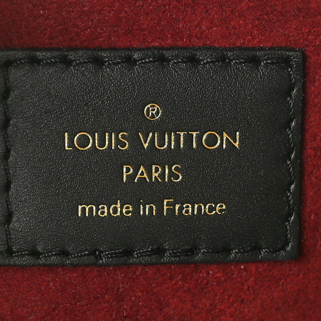 Louis Vuitton Empreinte Monogram Giant Montaigne BB Black Beige 6 of 9