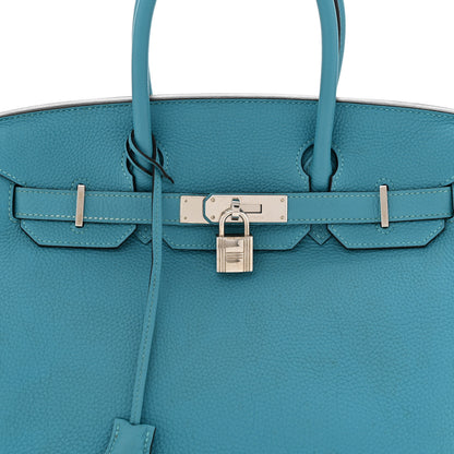 Hermes Togo Birkin 30 Turquoise 7 of 11