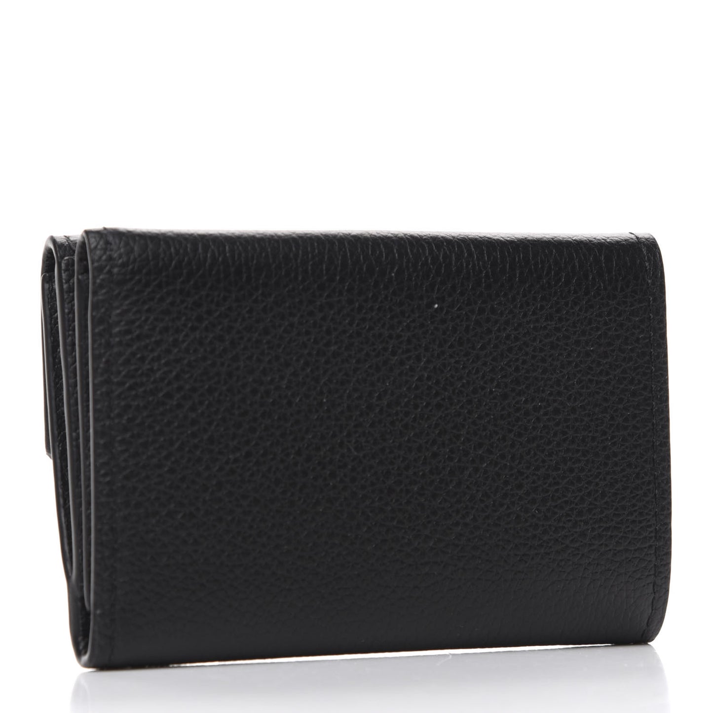 Calfskin Lockmini Wallet Black