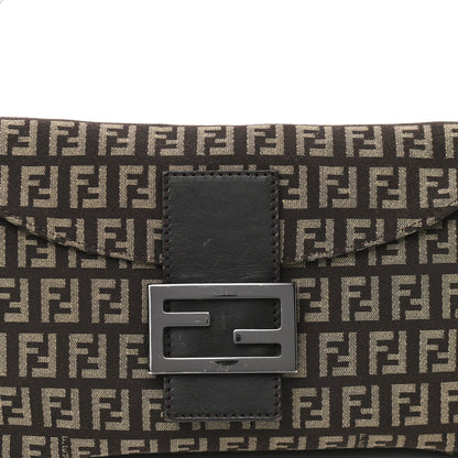 Fendi Zucchino Vitello Baguette Testa di Moro Beige 7 of 9
