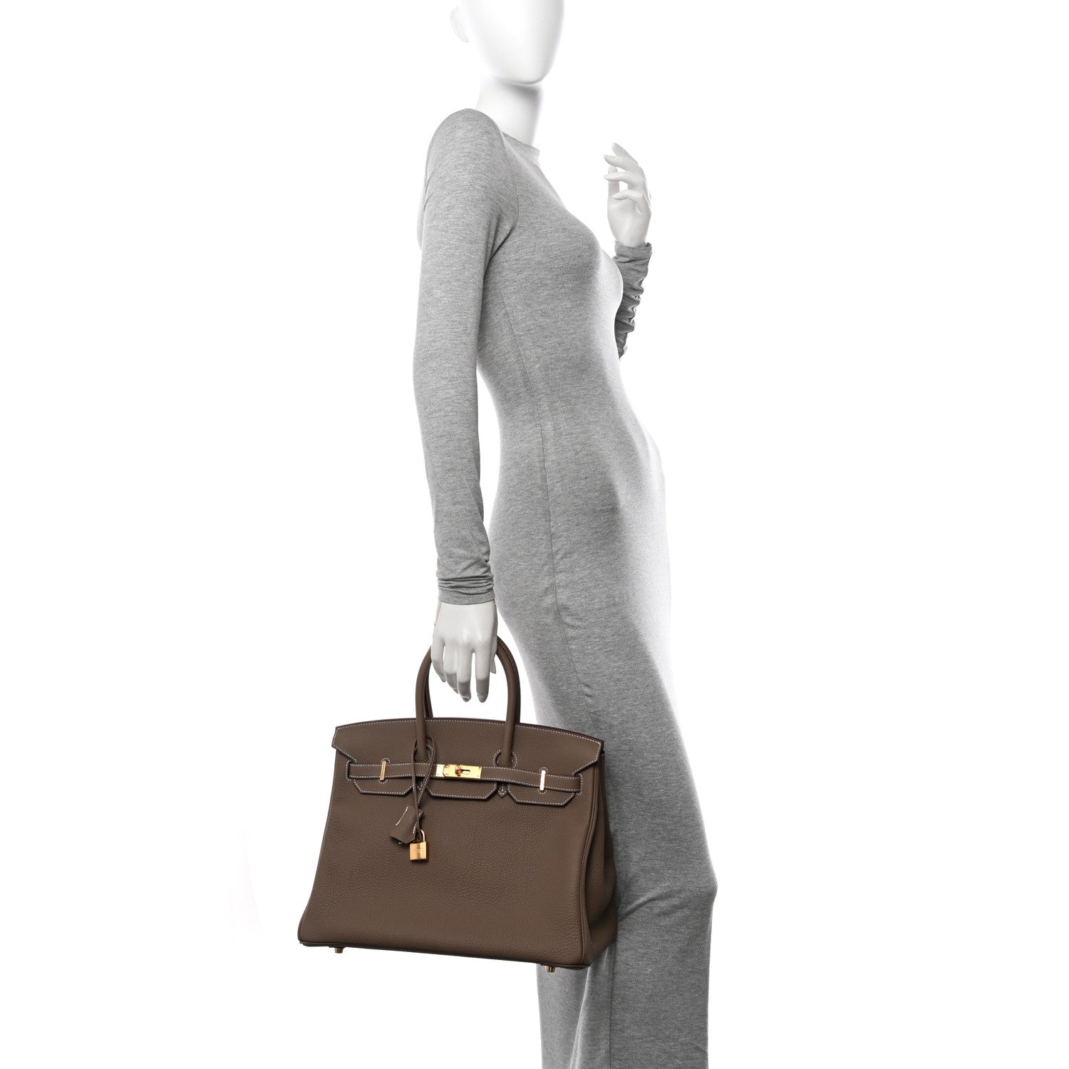 Hermes Togo Birkin 35 Etoupe 2 of 11