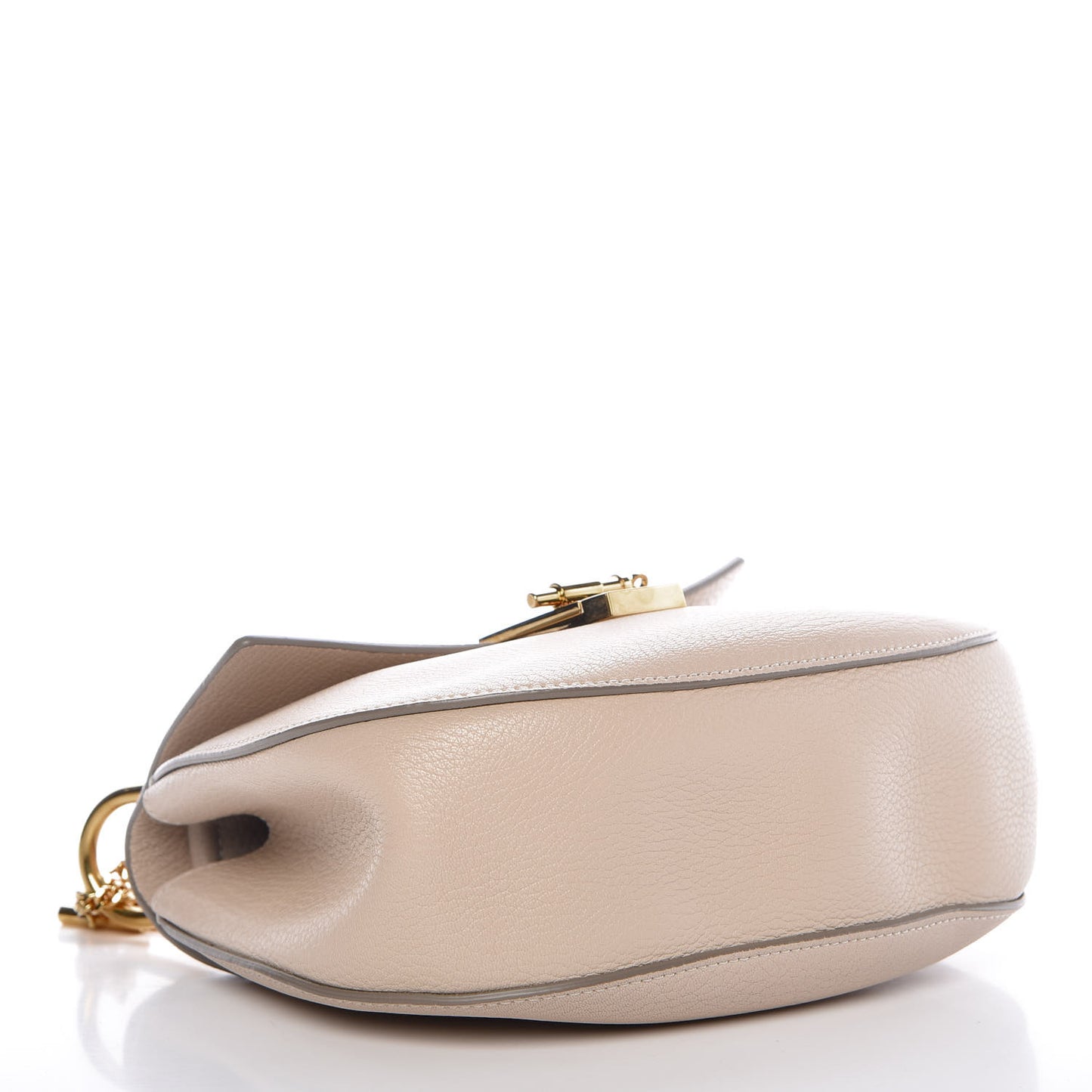 Grained Lambskin Drew Shoulder Bag Motty Grey