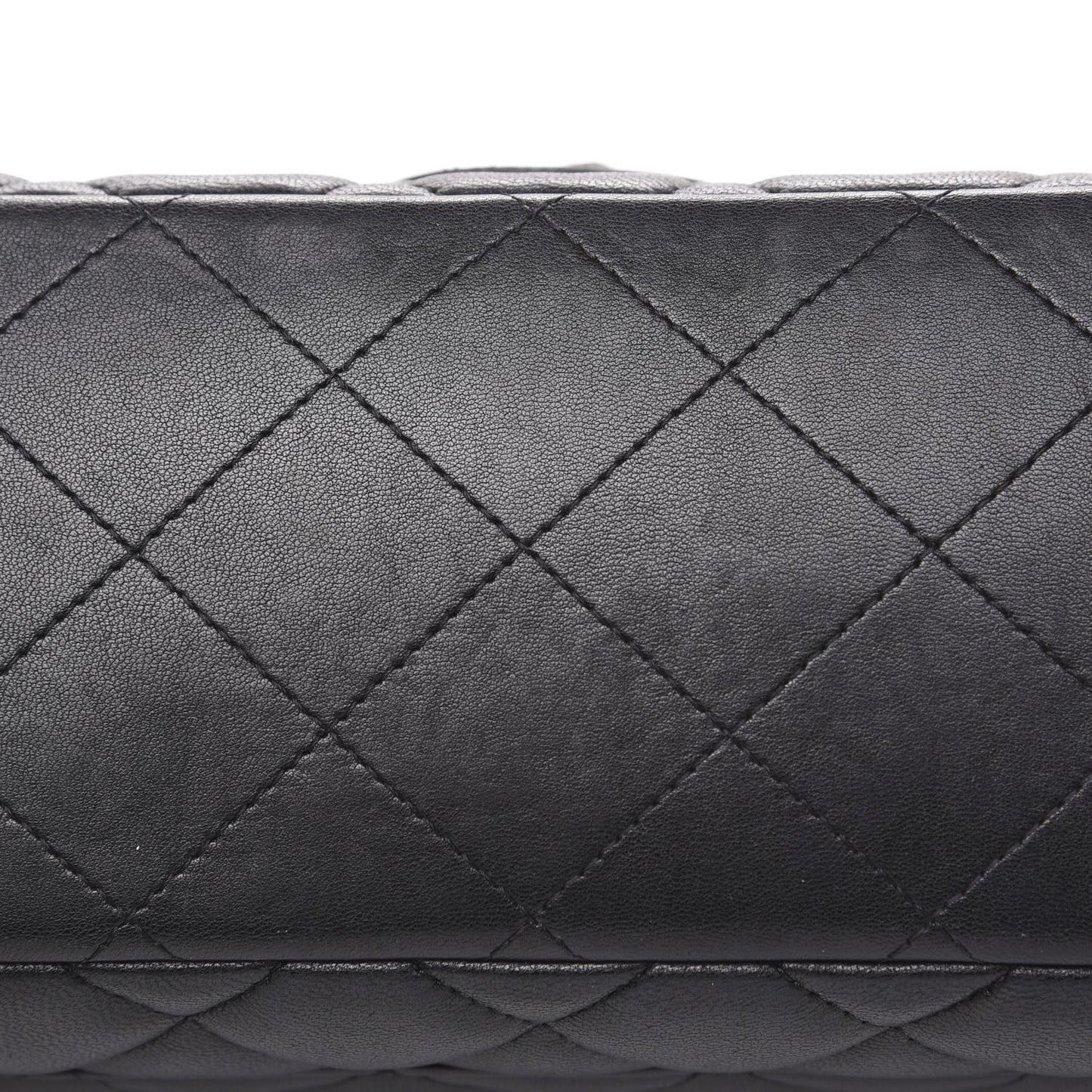 Lambskin Quilted Maxi Single Flap Black