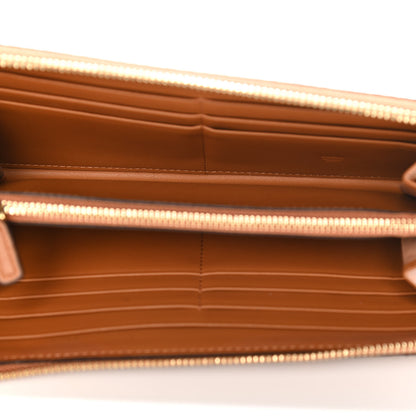MCM Visetos Large Zip Around Wallet Cognac 5 of 12