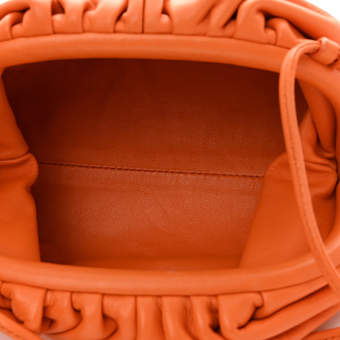 Butter Calfskin The Mini Pouch Light Orange