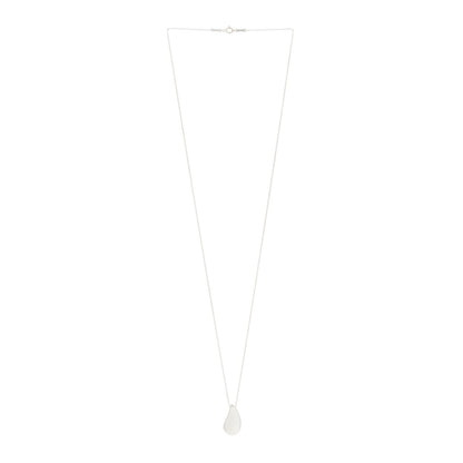 Tiffany Sterling Silver 22mm Elsa Peretti Teardrop Pendant Necklace 1 of 5