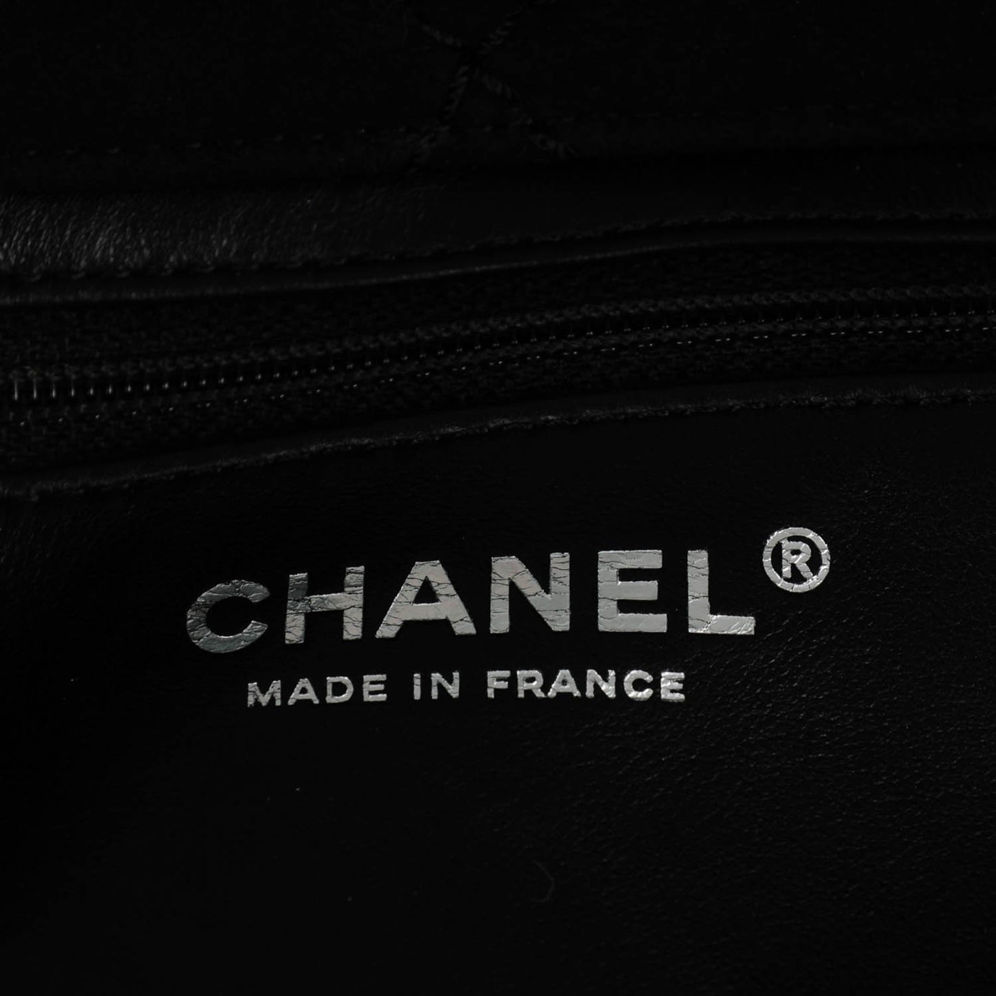 Shearling Lambskin Pearl Flap Black