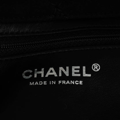 Chanel Shearling Lambskin Pearl Flap Black 7 of 8