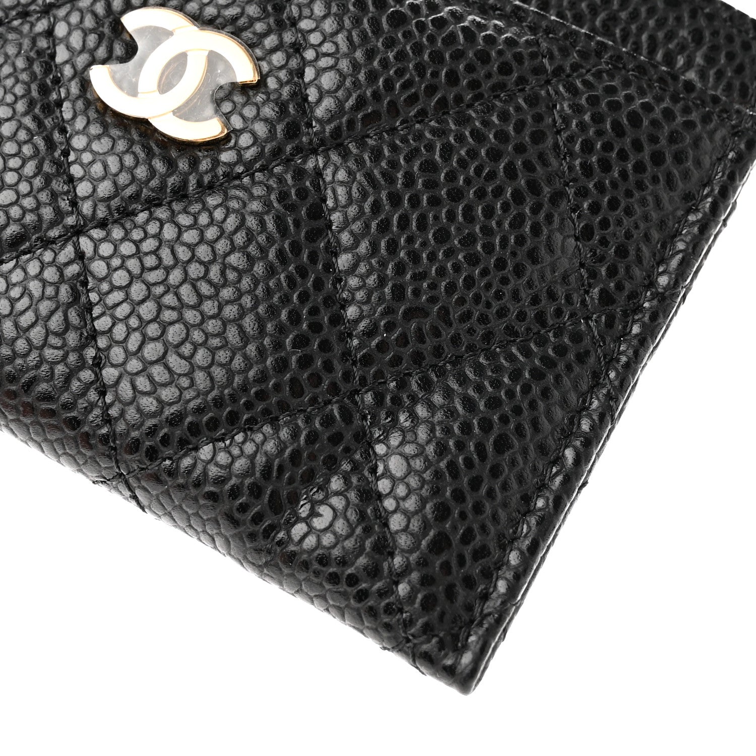 Chanel Caviar Quilted Card Holder Black 9 of 10
