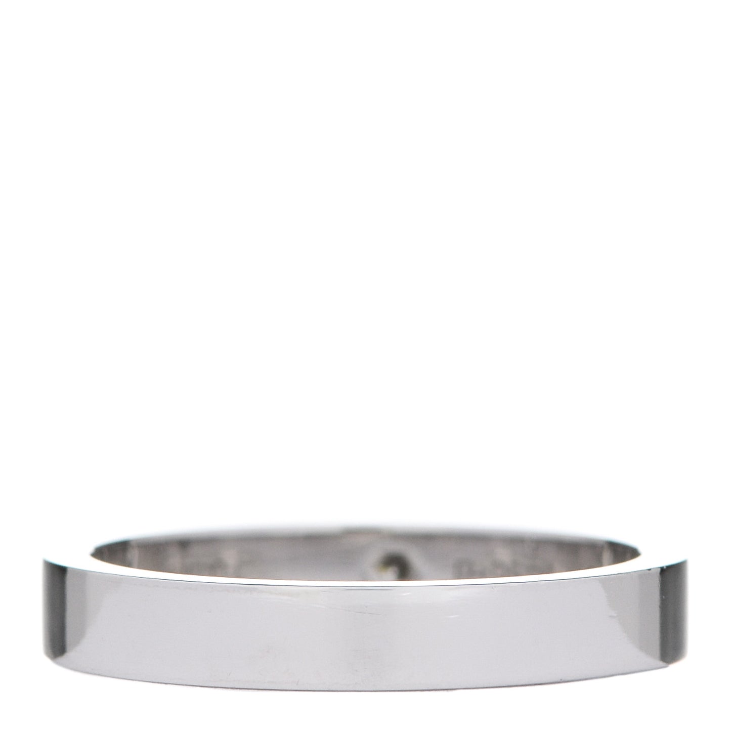 Platinum 2 Diamond 3mm C De Cartier Wedding Band Ring 50 5.25