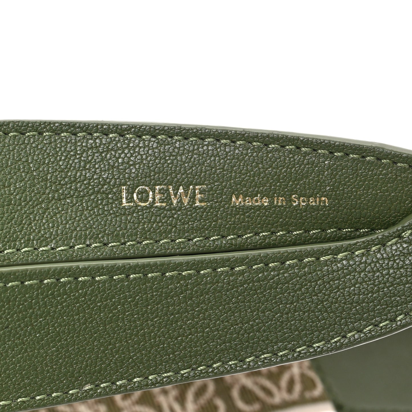 Satin Calfskin Jacquard Small Luna Bag Avocado Green
