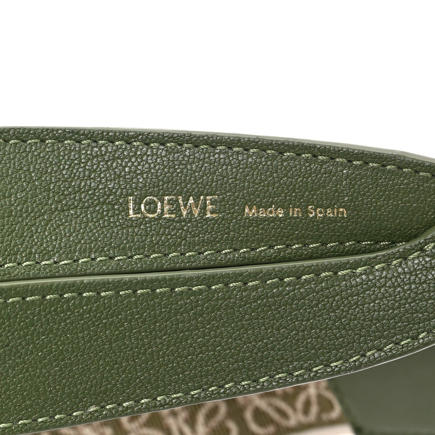 Loewe Satin Calfskin Jacquard Small Luna Bag Avocado Green 6 of 8