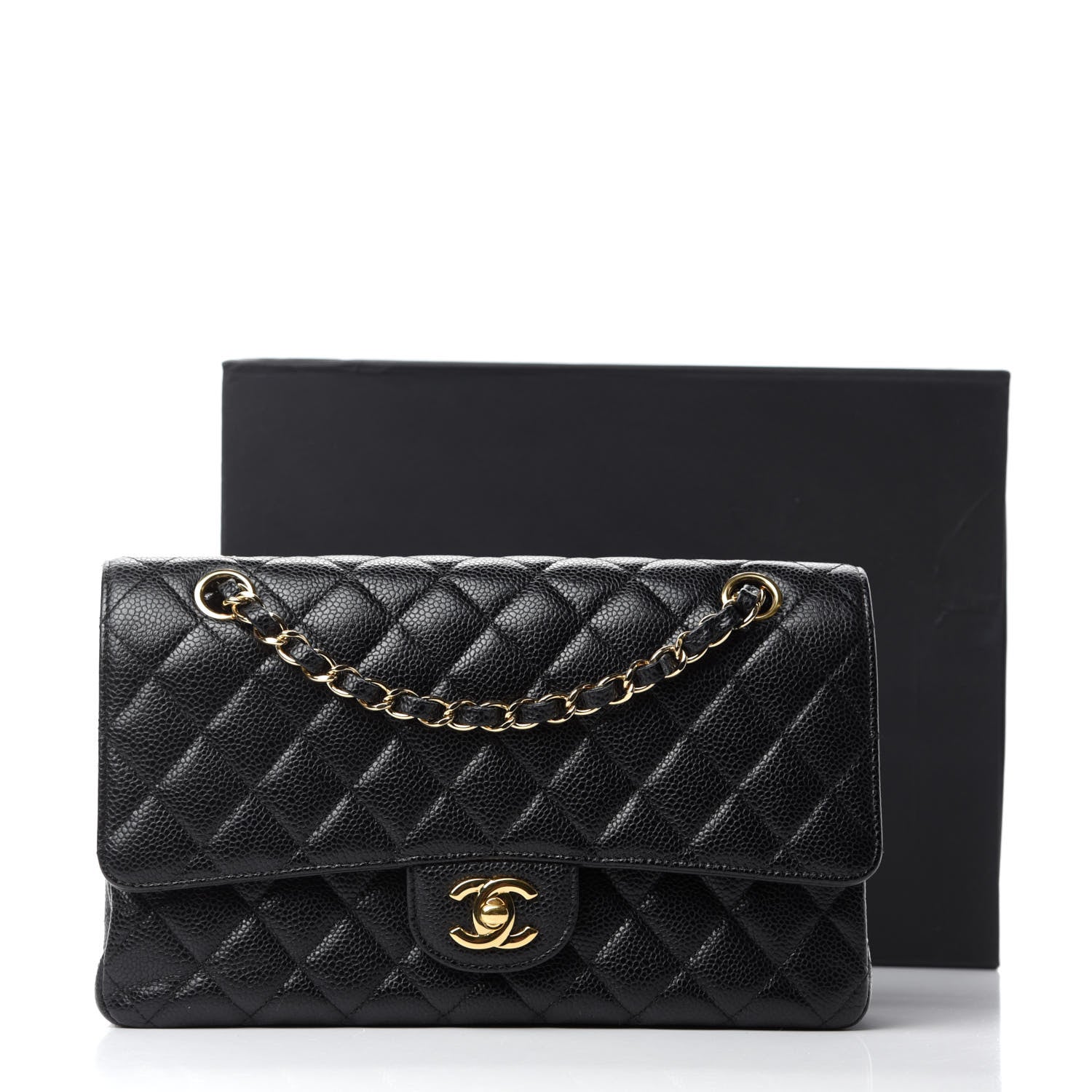 Chanel Caviar Quilted Medium Double Flap Black 13 of 13