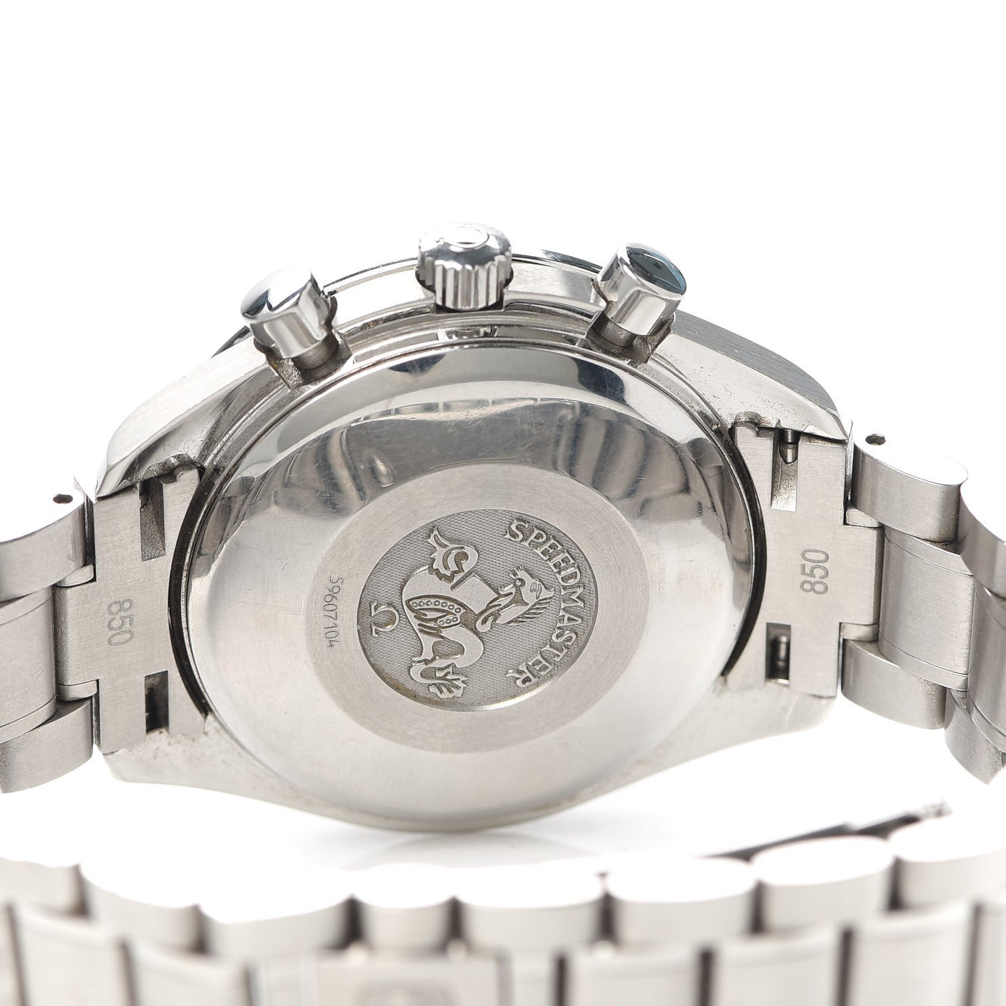 Stainless Steel 39mm Speedmaster Triple Calendar Chronograph Automatic Watch Blue 3523.80