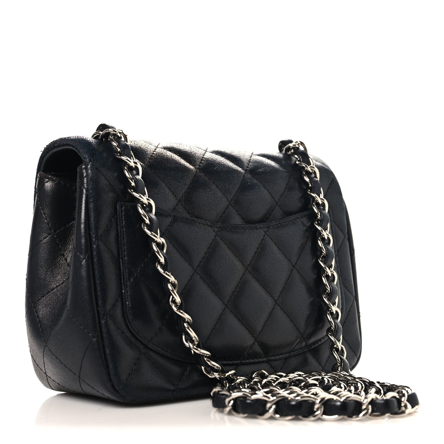 Chanel Lambskin Quilted Mini Square Flap Black 3 of 11
