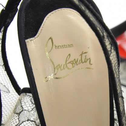 Christian Louboutin Satin Lace Exclu 140 Platform Slingbacks 39.5 7 of 7