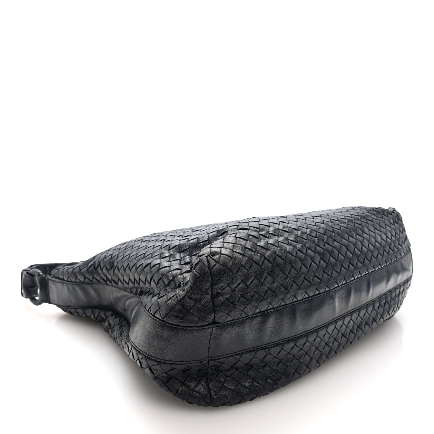 Bottega Veneta Nappa Intrecciato Hobo Navy 4 of 9