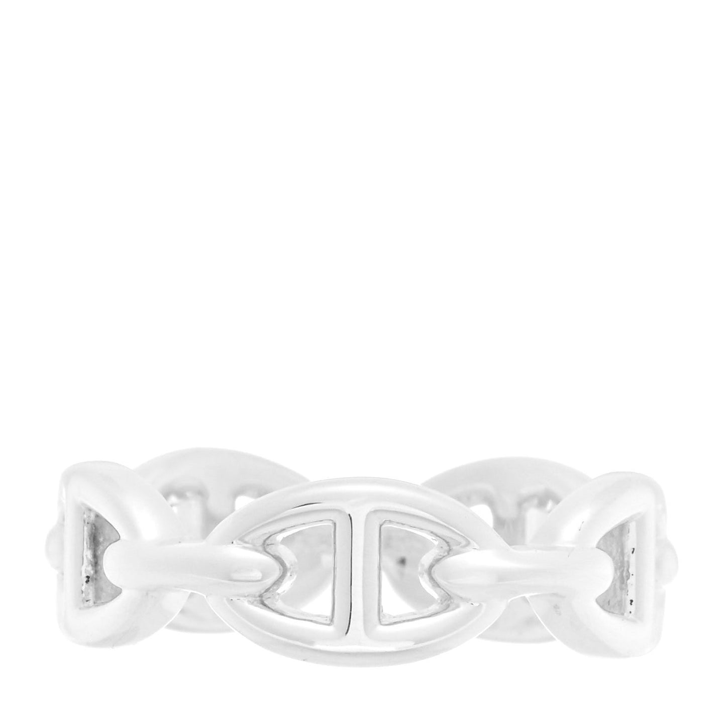 Sterling Silver PM Chaine d'Ancre Enchainee Band Ring 58 8.25