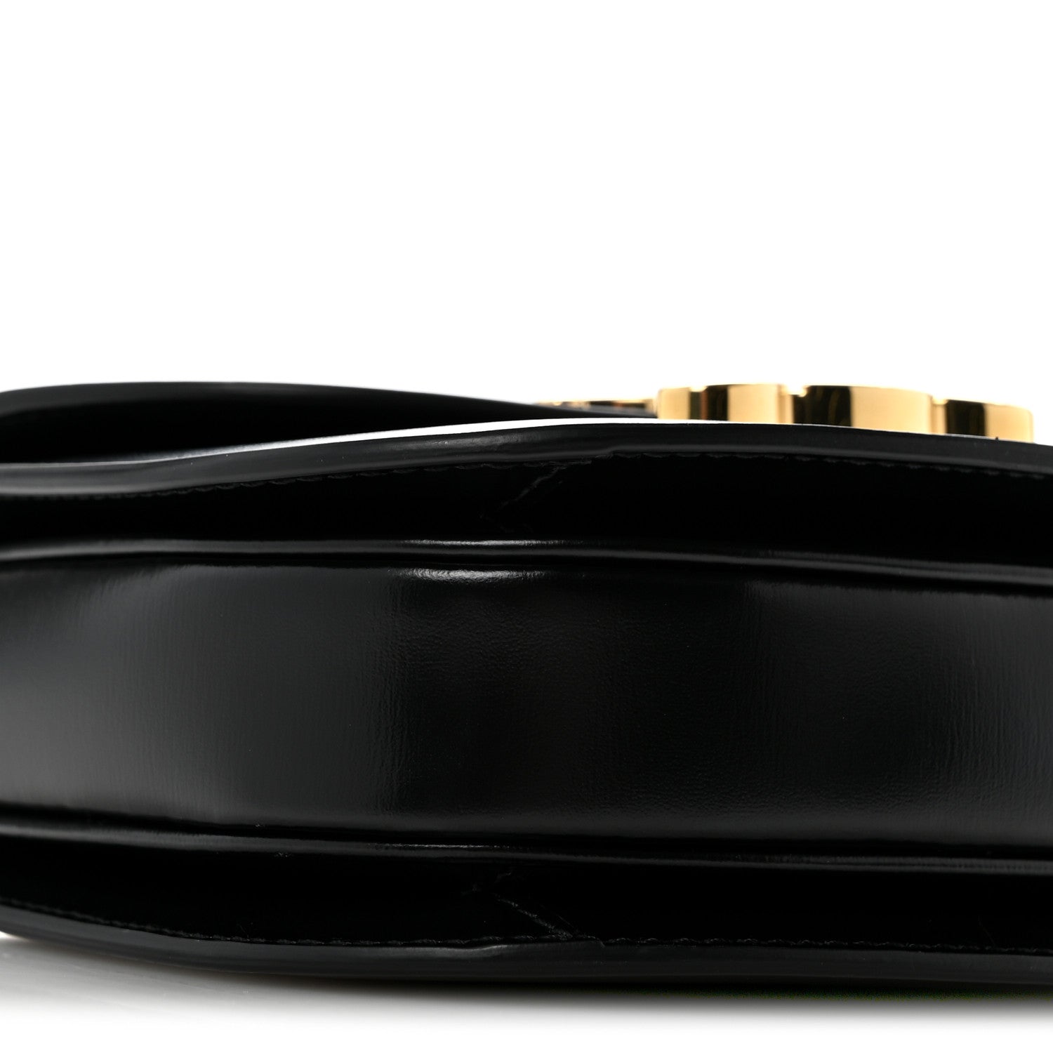 Celine Shiny Calfskin Triomphe Mini Besace Clea Black 10 of 14