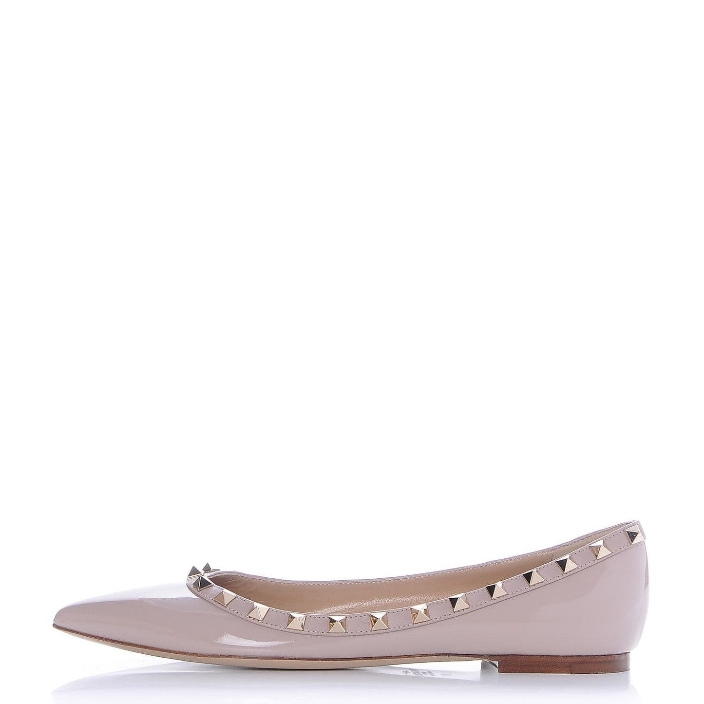Patent Rockstud Ballerina Flats 39 Poudre