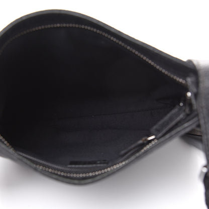 Gucci Monogram Flat Messenger Bag Black 4 of 10