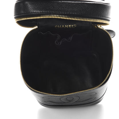 Chanel Caviar Vanity Cosmetic Case Black 5 of 9