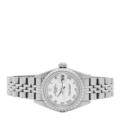 Rolex Stainless Steel 26mm Oyster Perpetual Date Watch White Roman 79240 2 of 5