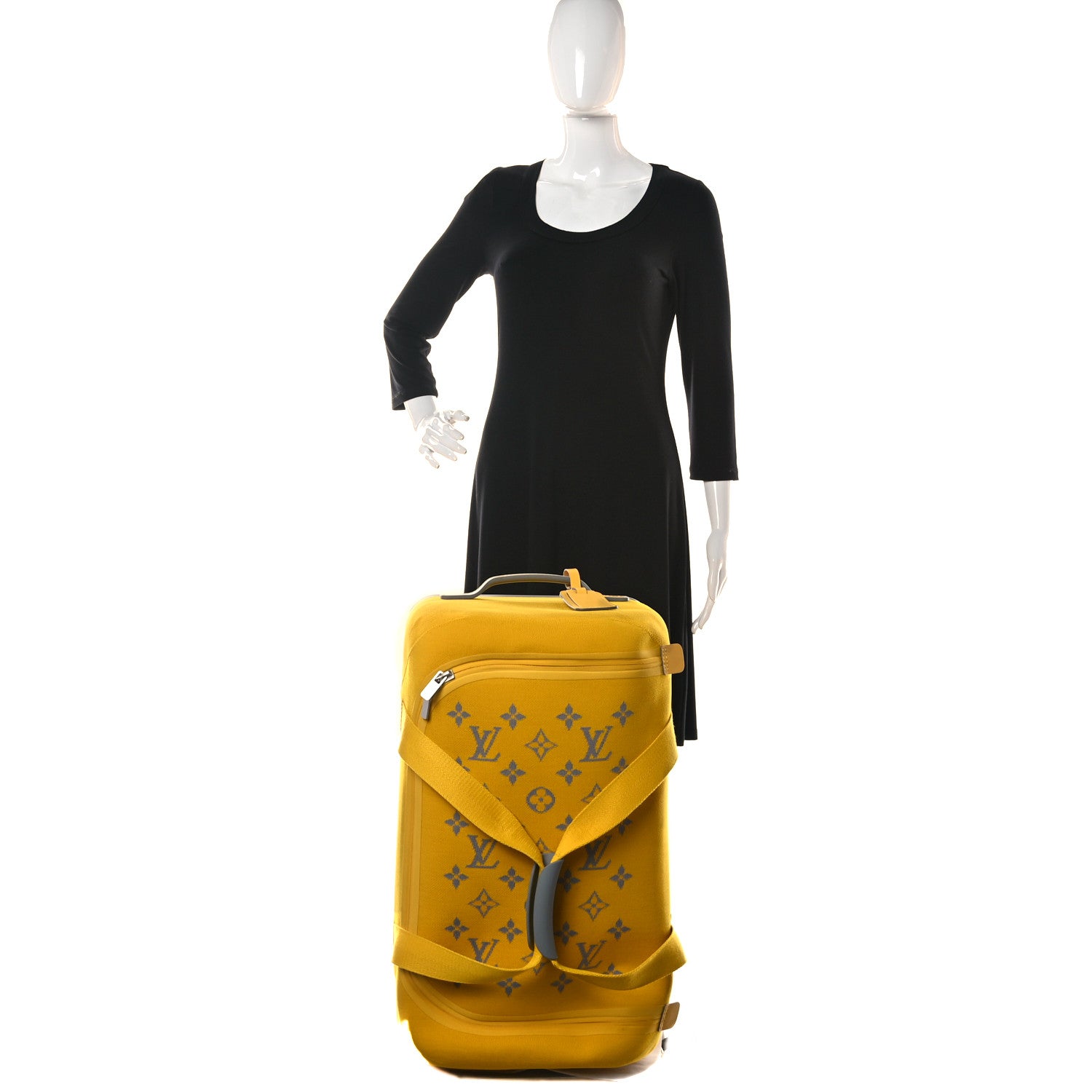 Louis Vuitton Knit Monogram Horizon Soft Duffle 55 Jaune 3 of 16