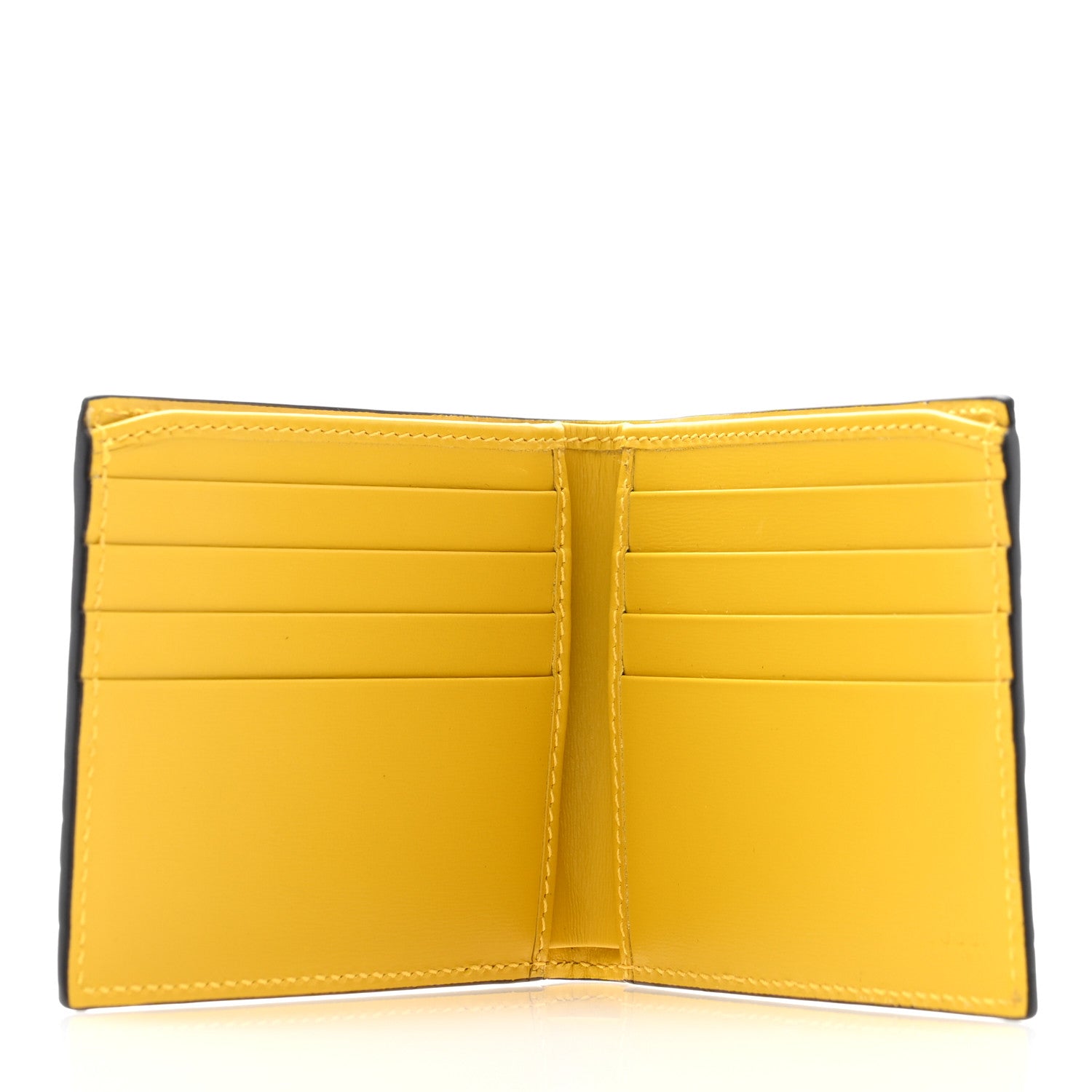 Gucci Crocodile Bi-Fold Wallet Yellow 5 of 9
