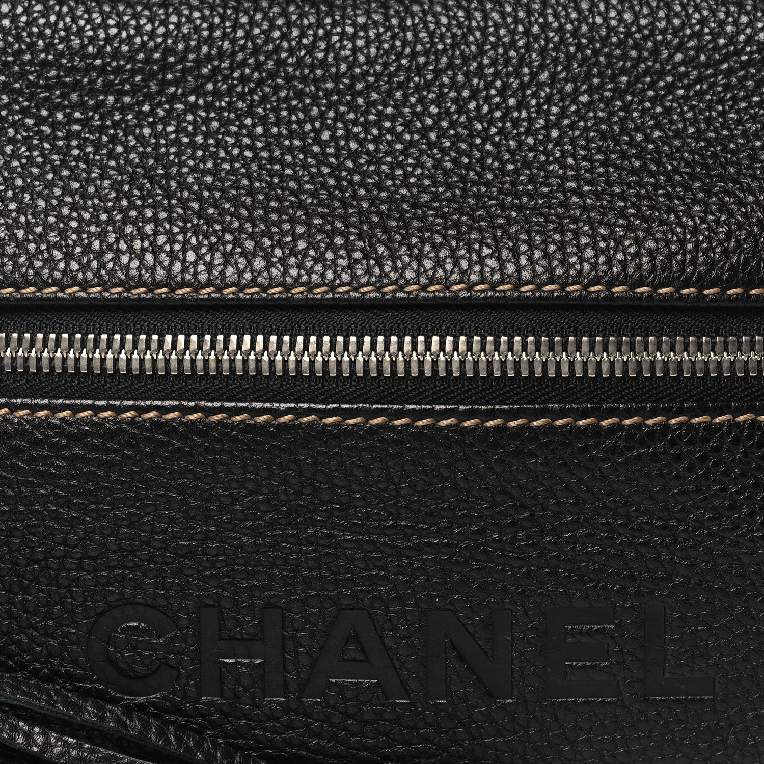 Chanel Grained Calfskin Tassel Shoulder Bag Black 8 of 11