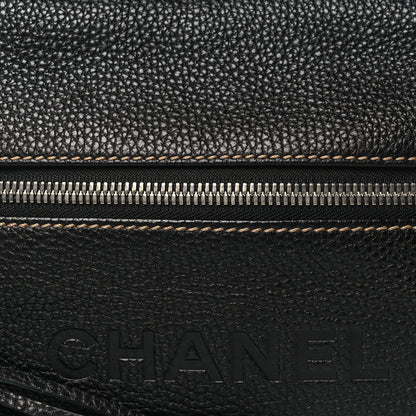 Chanel Grained Calfskin Tassel Shoulder Bag Black 8 of 11