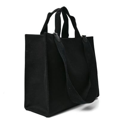 Fendi X VERSACE Canvas Fendace Logo Large Shopping Tote Black 2 of 12