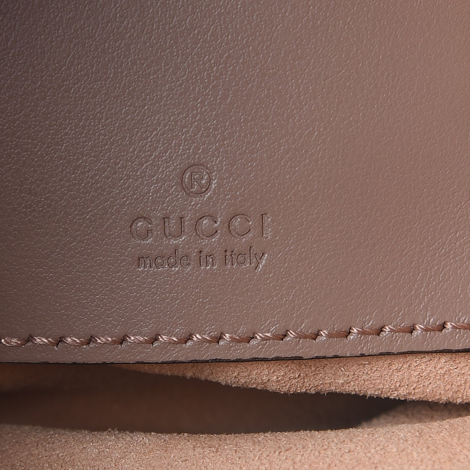 Gucci Calfskin Matelasse Mini GG Marmont 2.0 Bucket Bag Porcelain Rose 6 of 9
