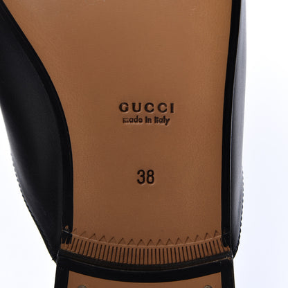 Gucci Calfskin Womens Princetown Slippers 38 Black 7 of 9