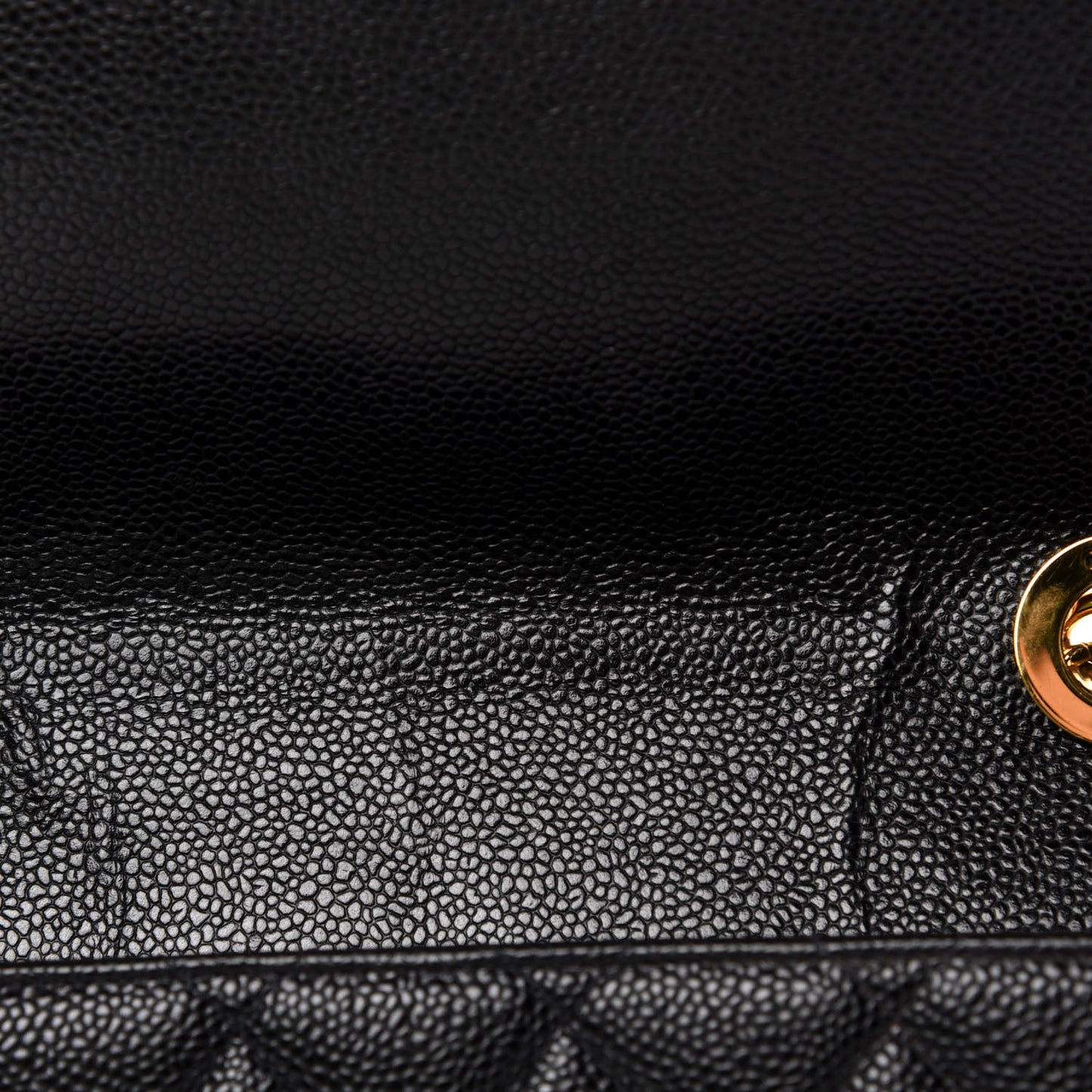 Caviar Quilted Jumbo Single Flap Black