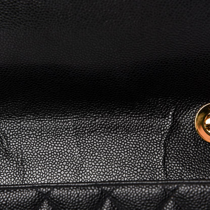 Chanel Caviar Quilted Jumbo Single Flap Black 8 of 12