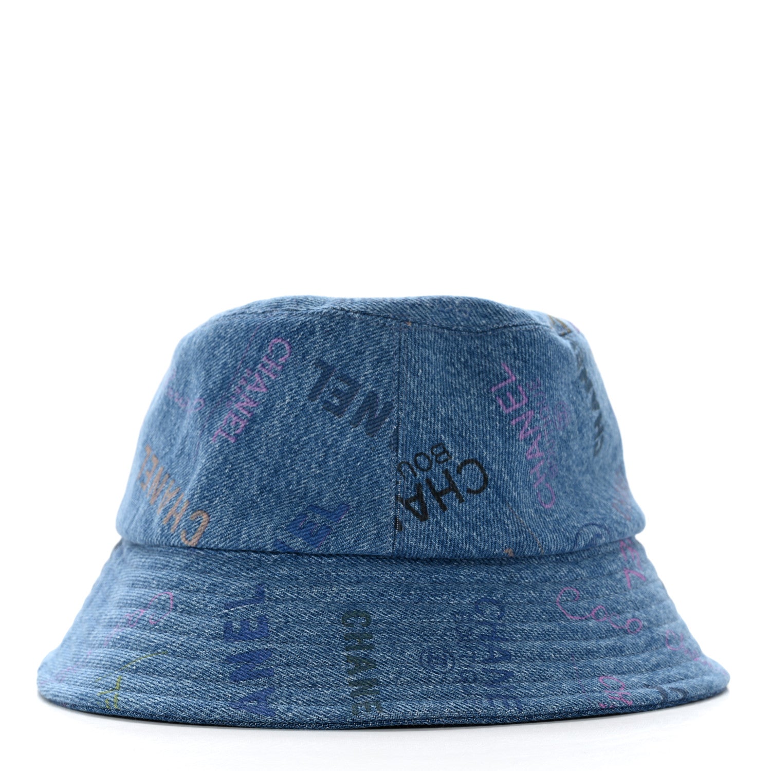 Chanel Denim Mood Cloche Bucket Hat M Blue 6 of 9