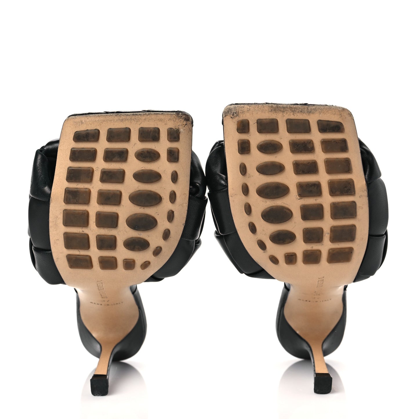 Nappa Maxi Intrecciato Lido Mule Sandals 37 Black