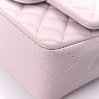 Chanel Lambskin Quilted Mini Rectangular Flap Light Purple 9 of 13