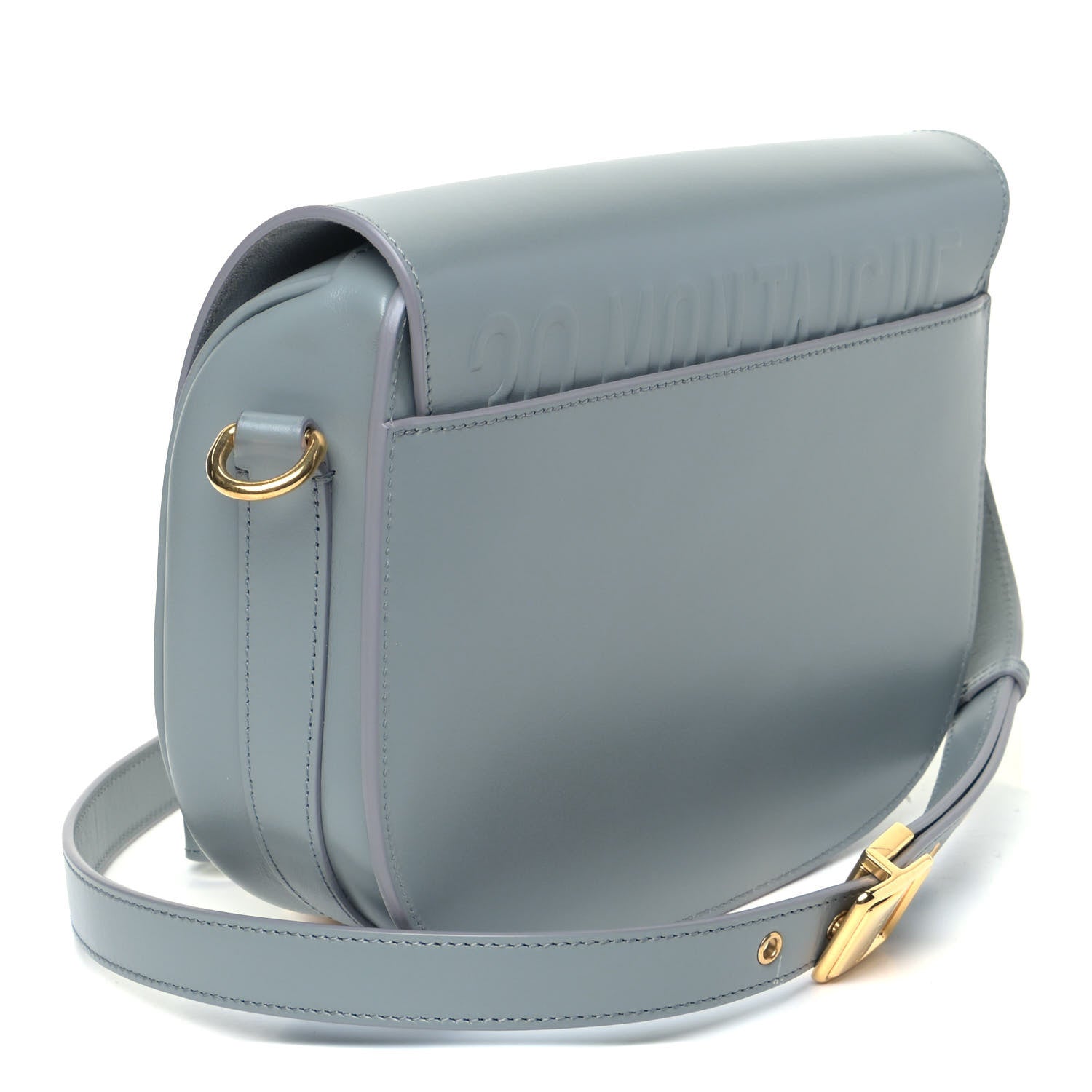 Christian Dior Box Calfskin Medium Bobby Flap Stone Grey 2 of 5