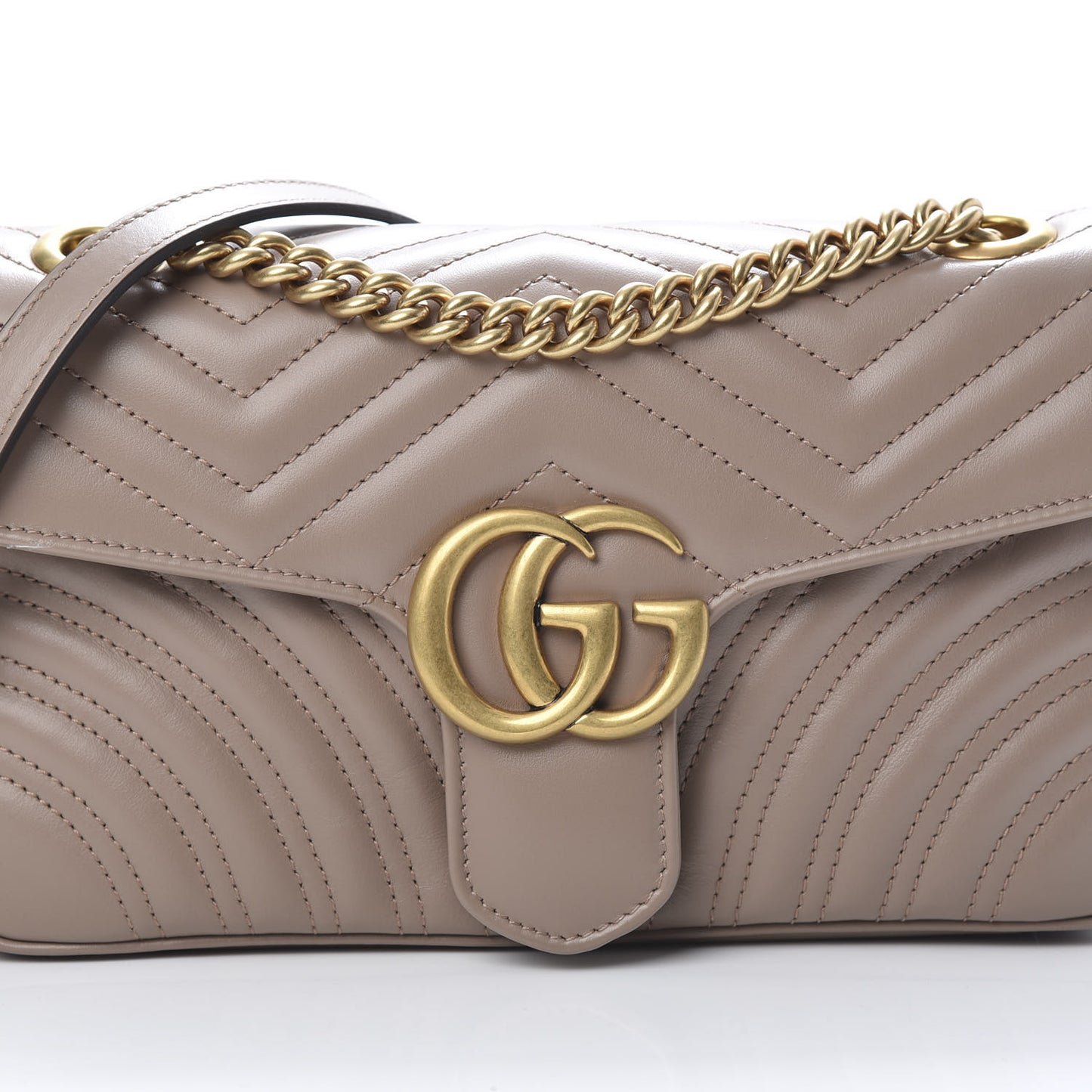 Calfskin Matelasse Small GG Marmont Shoulder Bag Porcelain Rose
