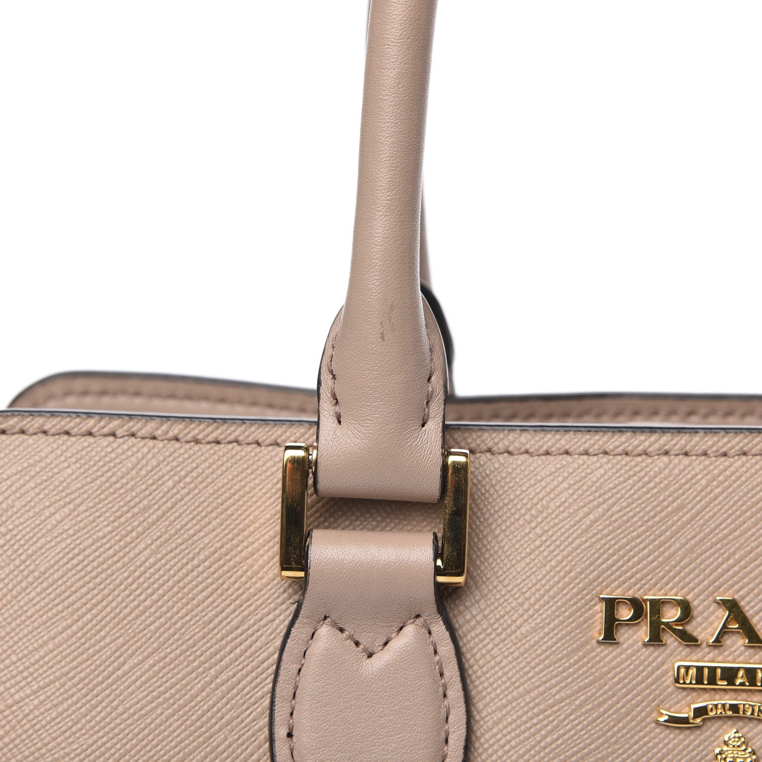 Prada Saffiano Soft Calfskin Small Zippered Tote Cipria 12 of 13