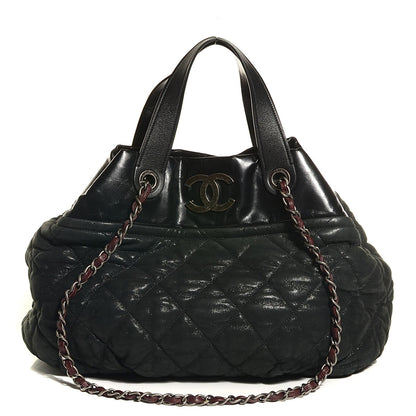 Chanel Iridescent Calfskin Large In the Mix Tote Black 1 of 7