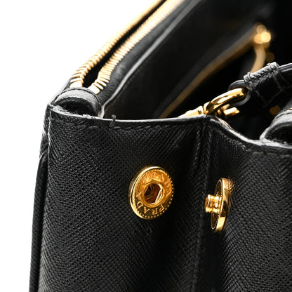 Prada Saffiano Small Galleria Double Zip Tote Black 11 of 16