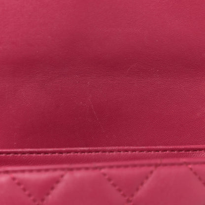 Chanel Lambskin Quilted Large Daily Supple Flap Dark Pink 19 of 27